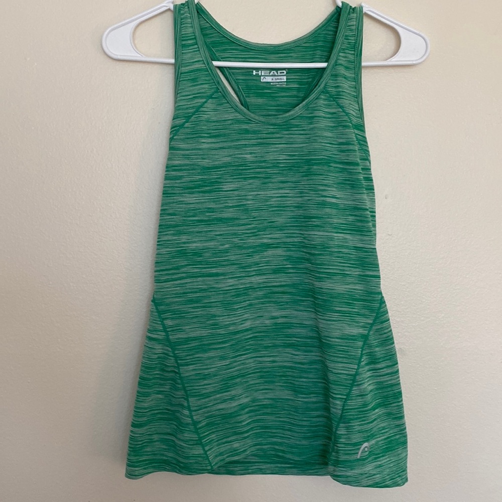 Cute green workout tank top
